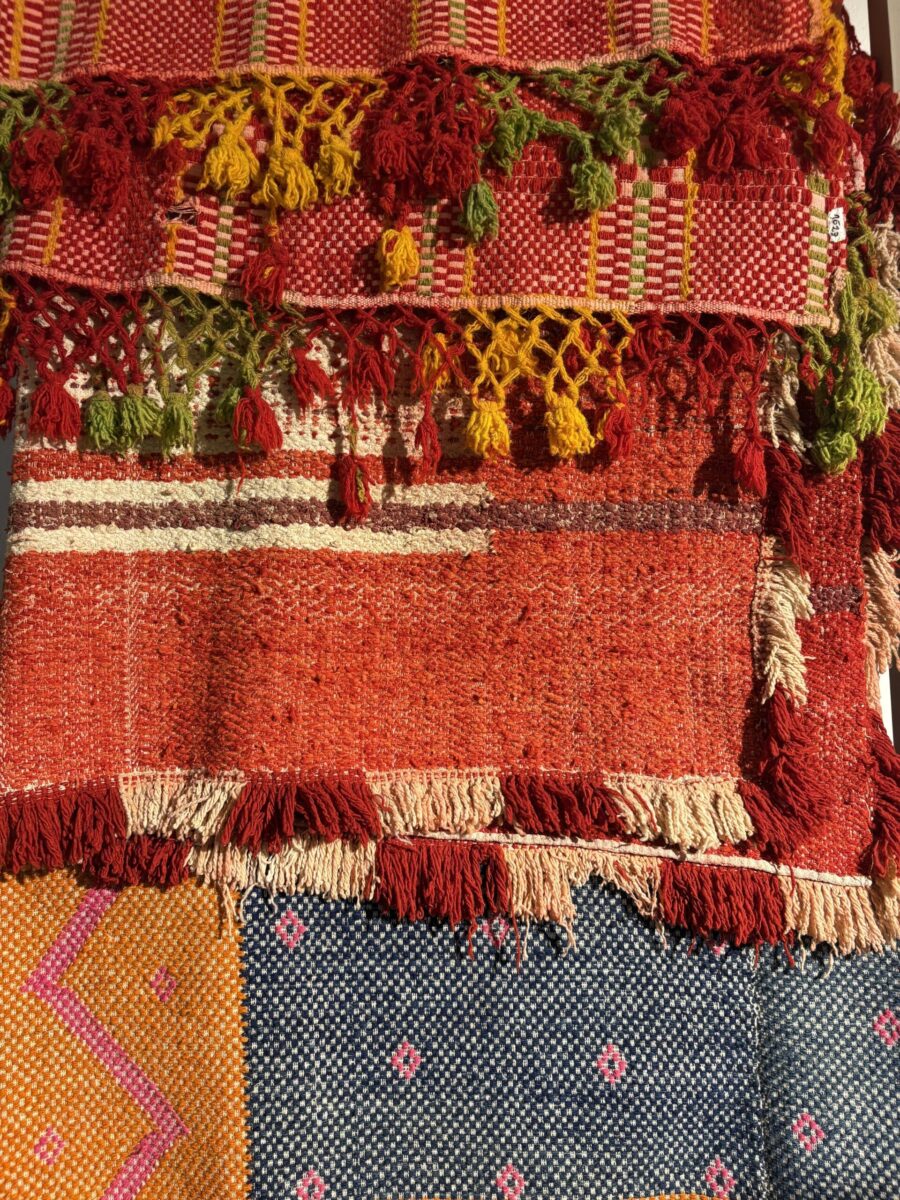 Mantas de tear (detalle)