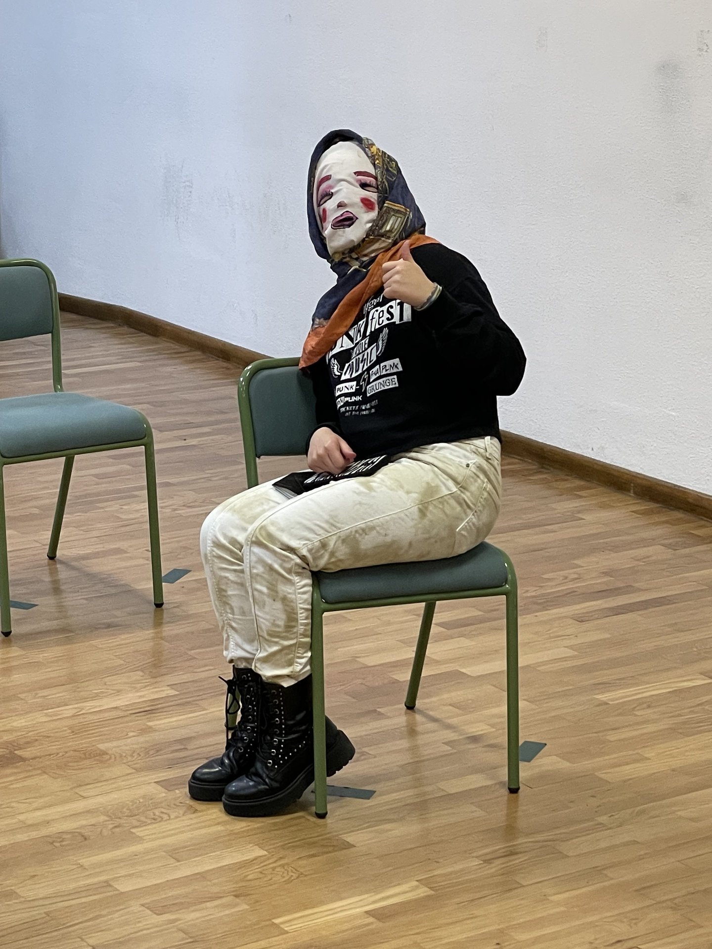 Obradoiro de fabricación de caretas, resultado