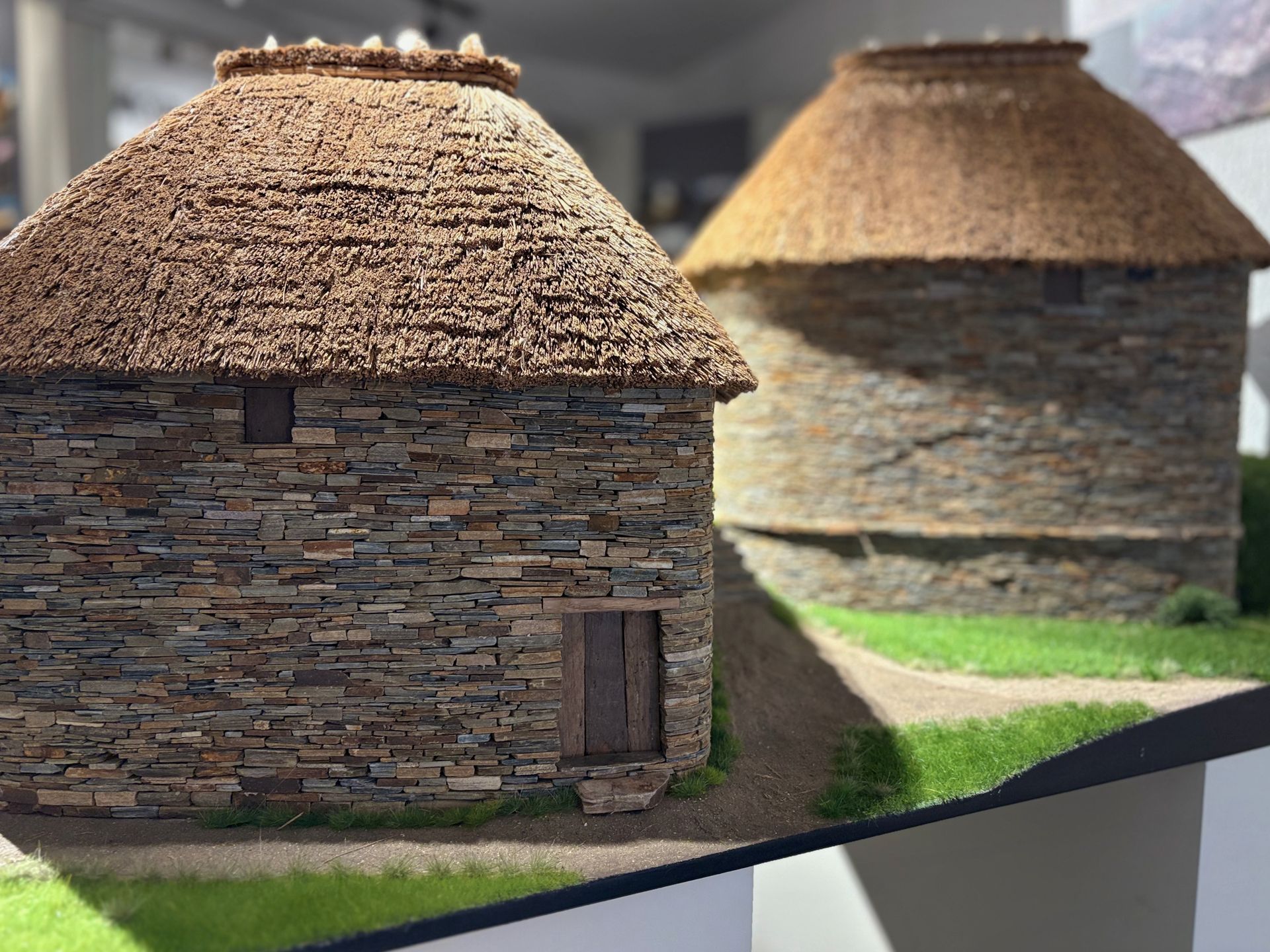 Maqueta da casas do Castro de Castañoso