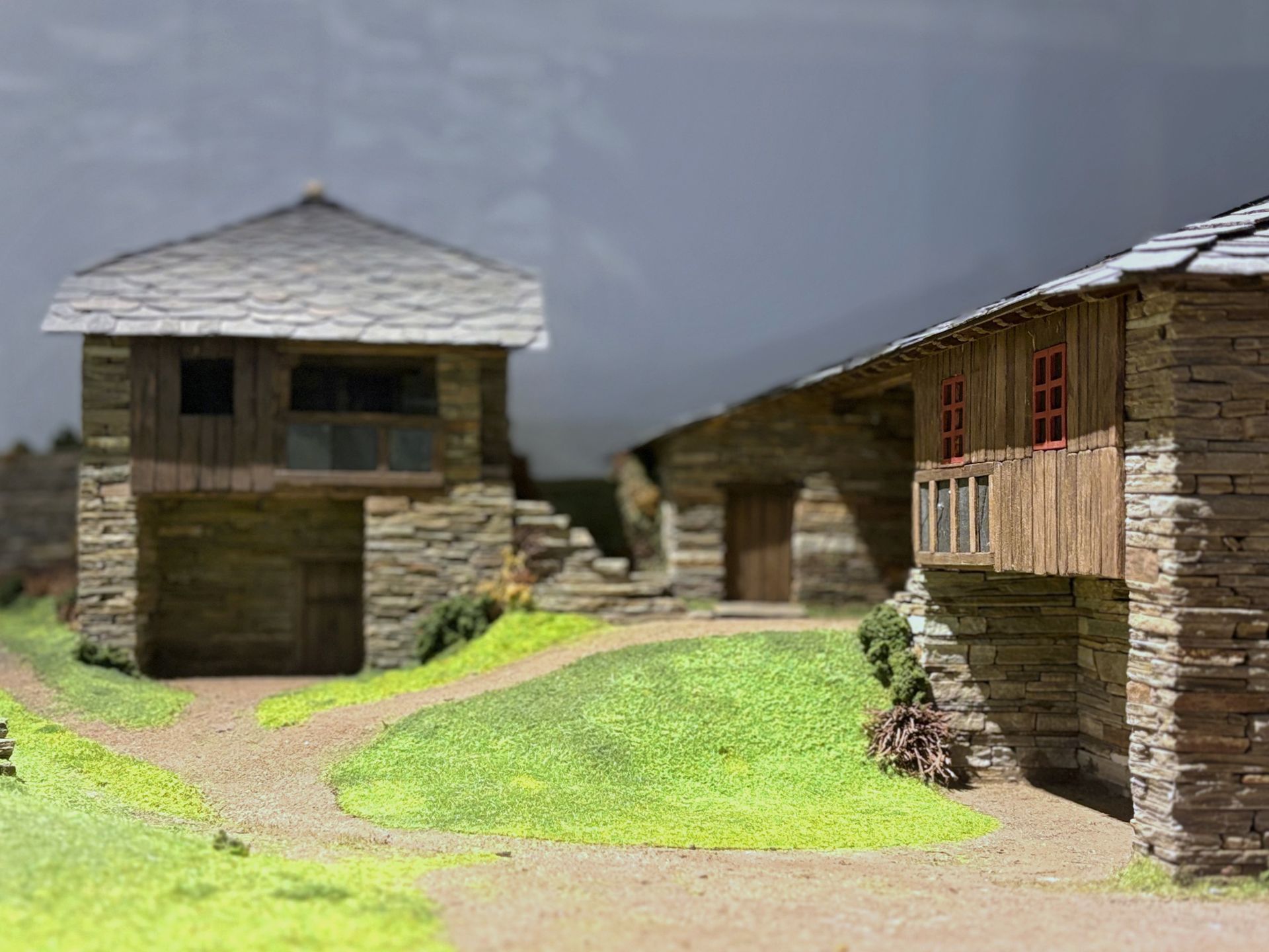 Maqueta de casa de ribeira