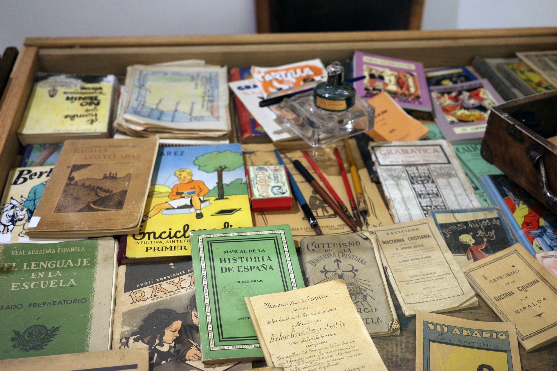 Libros da escola do Museo